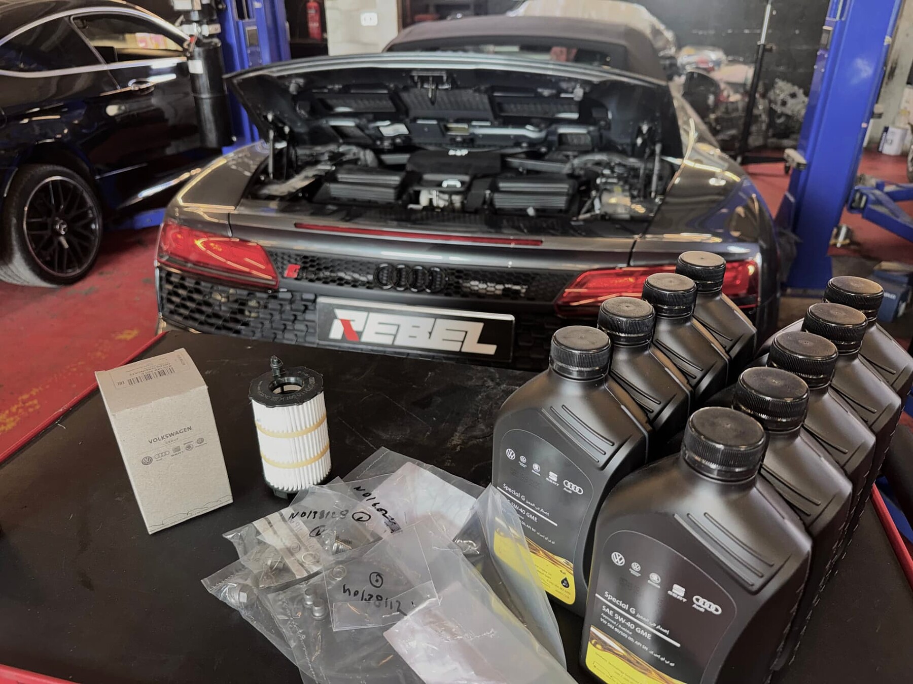 Preventive Maintenance — luxury car service at Rebel Motorworks, Al Quoz Dubai